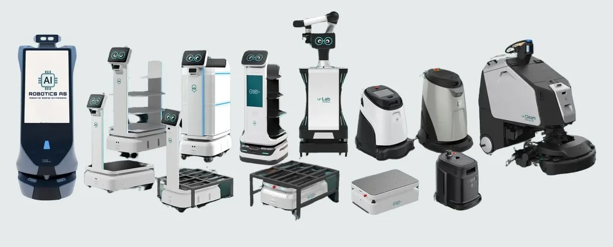 United Robotics Group Roboter - Komplett portefølje av serviceroboter