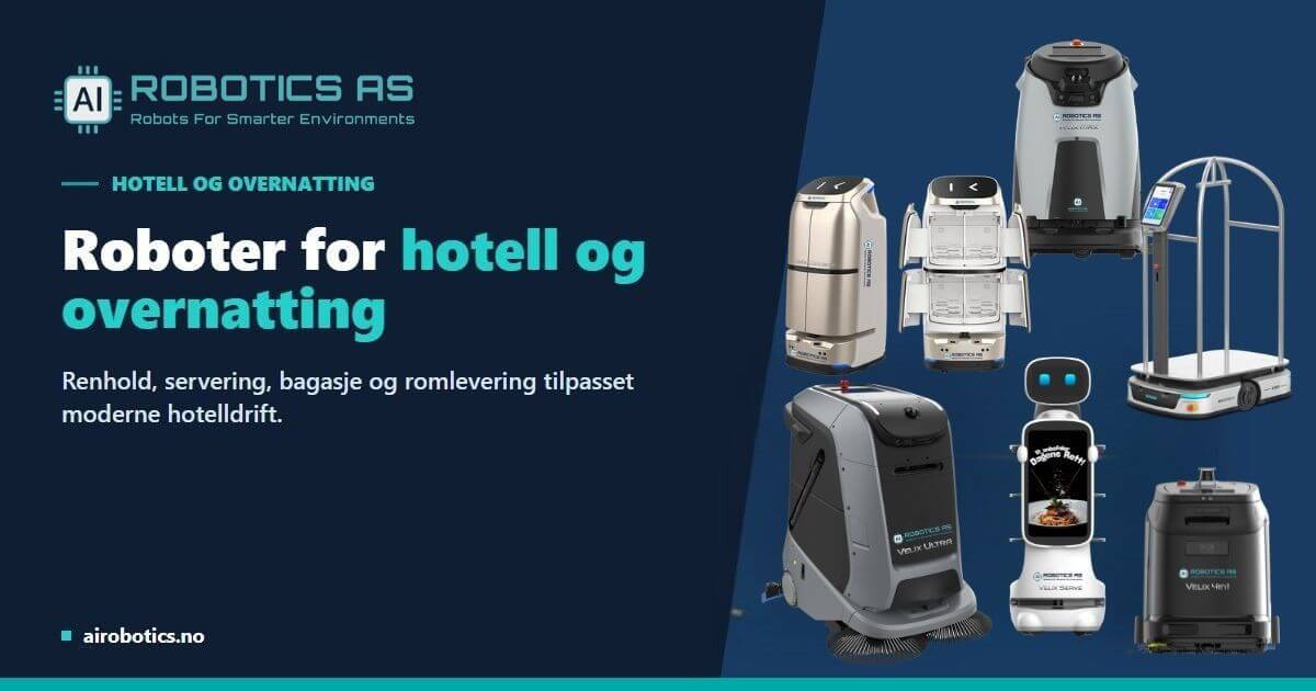 Gulvvaskerobot i hotellobby