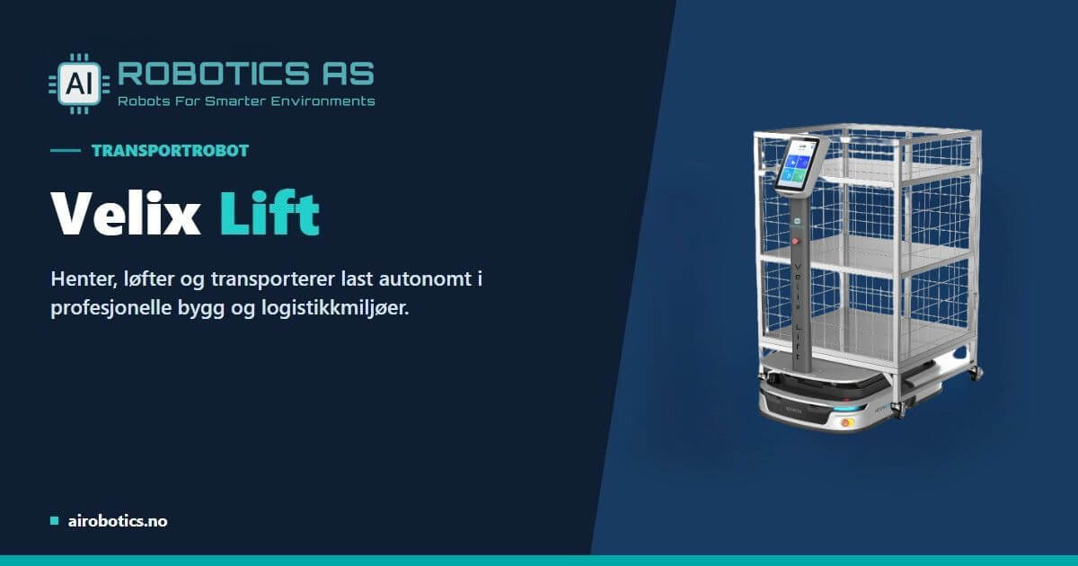 Servicerobot for intern logistikk og transport: autonom levering og plukk i drift