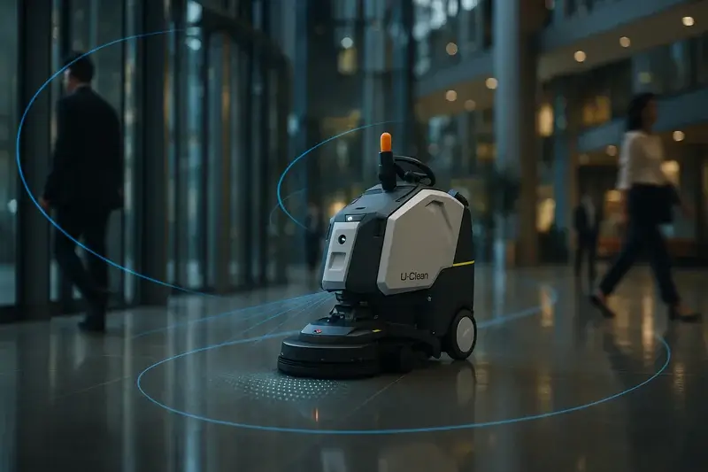 uClean Scrub 75 – smart navigasjon med Safety 3D LiDAR, dybde- og RGB-kamera