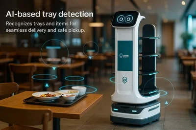 uLog Serve restaurantrobot i bruk