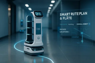 Serveringsrobot uServe med fleksible brett