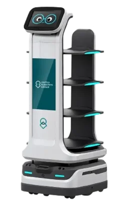 uServe reklame- og samplingrobot for butikker og kjøpesentre