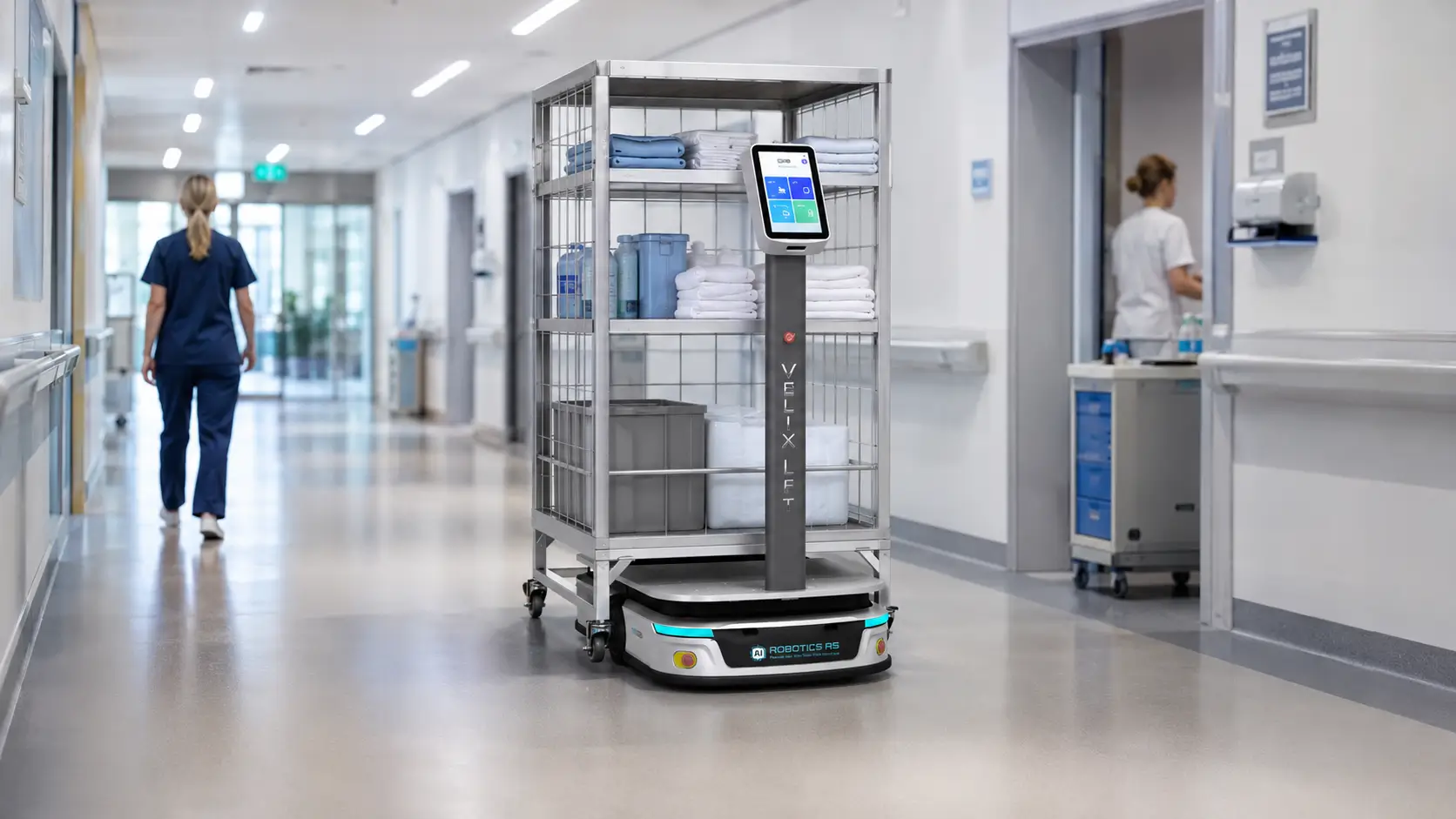Velix Lift transportrobot for helsebygg og omsorg i Norge