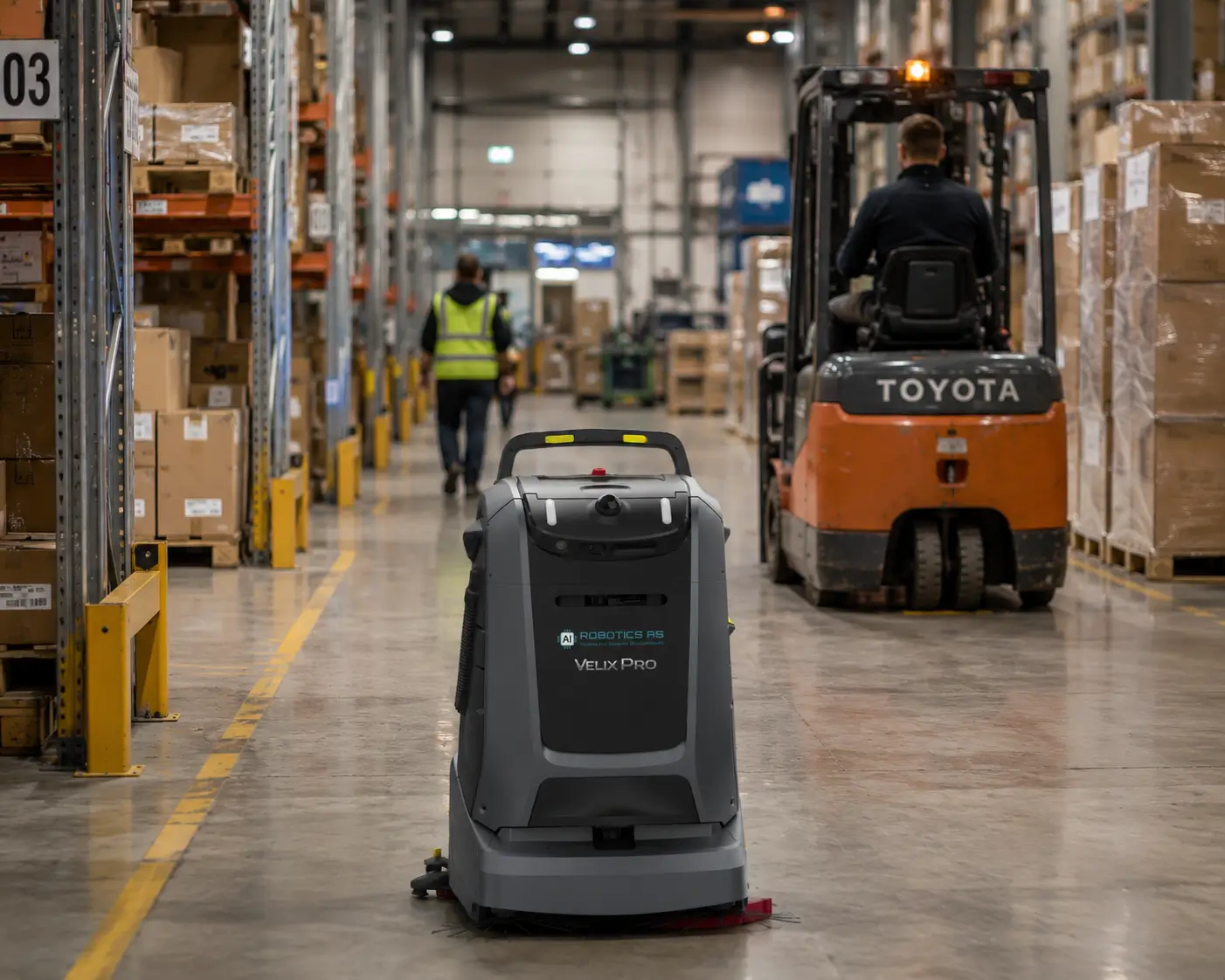 Velix Pro vaskerobot for lager, lett industri og driftsområder